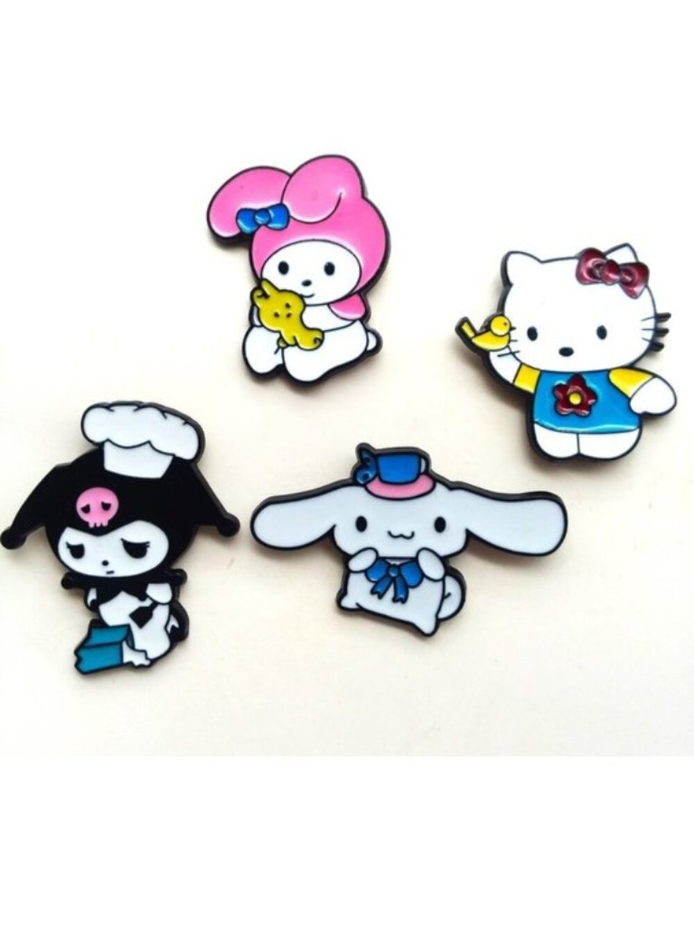 Pins 4 Sanrio Hello Kitty Friends Kuromi Scene Melody Cinnamoroll Emo Rave Punk